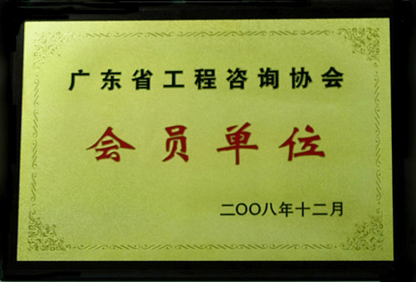 廣東省工程咨詢協會會員 廣東省工程咨詢協會會員