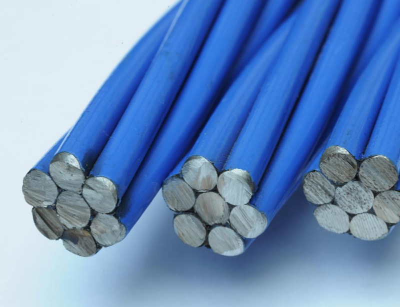 Epoxy-coated strand for the unbonded prestressing
