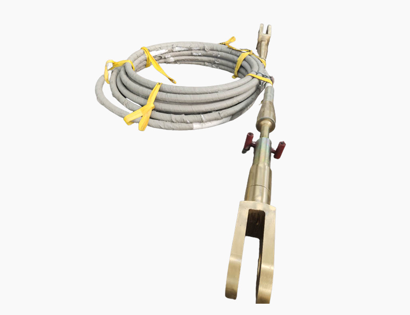 Strand cable with swaging anchorage