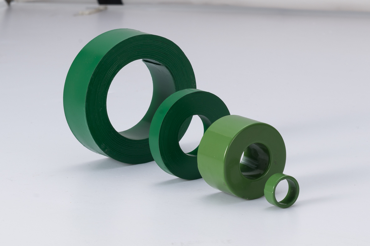 What are the materials of the magnetic core of the inductor
