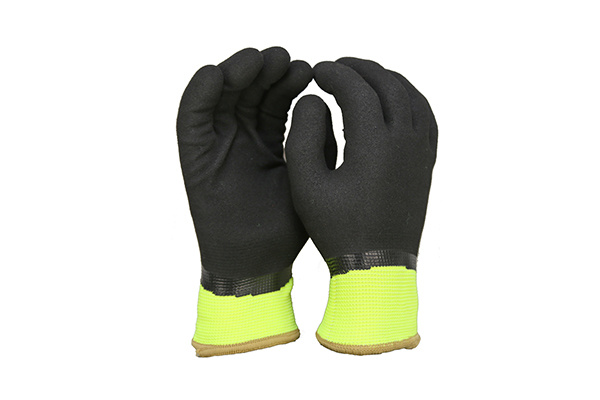 GFT004 10-gauge double-layer terry full-nitrile-coated warm gloves
