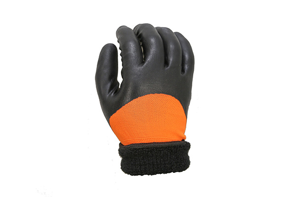 GFT008 13-gauge double-layer terry full thumb-latex-coated cold-proof wear-resisting gloves