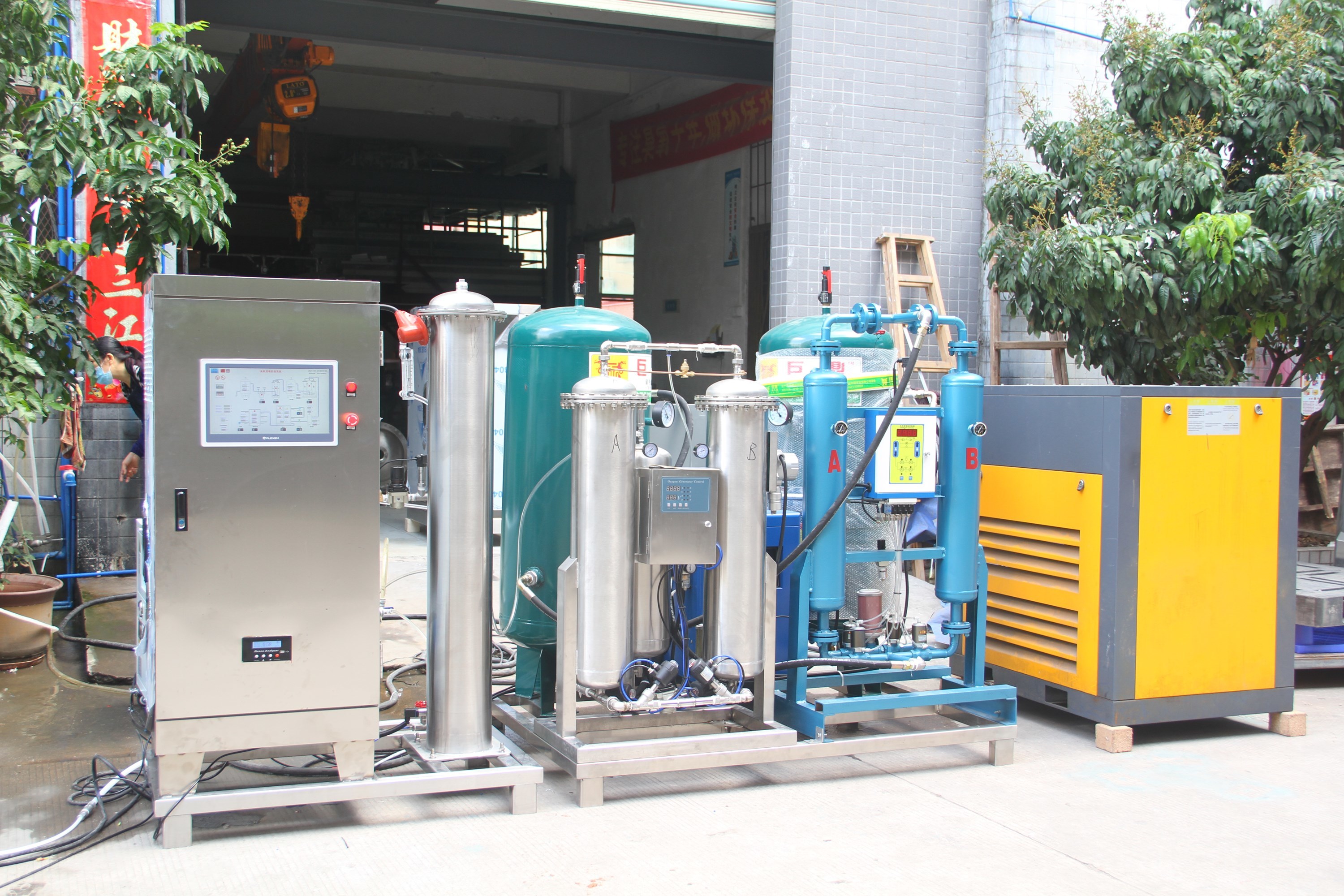 600g oxygen feeding ozone generator for food washing