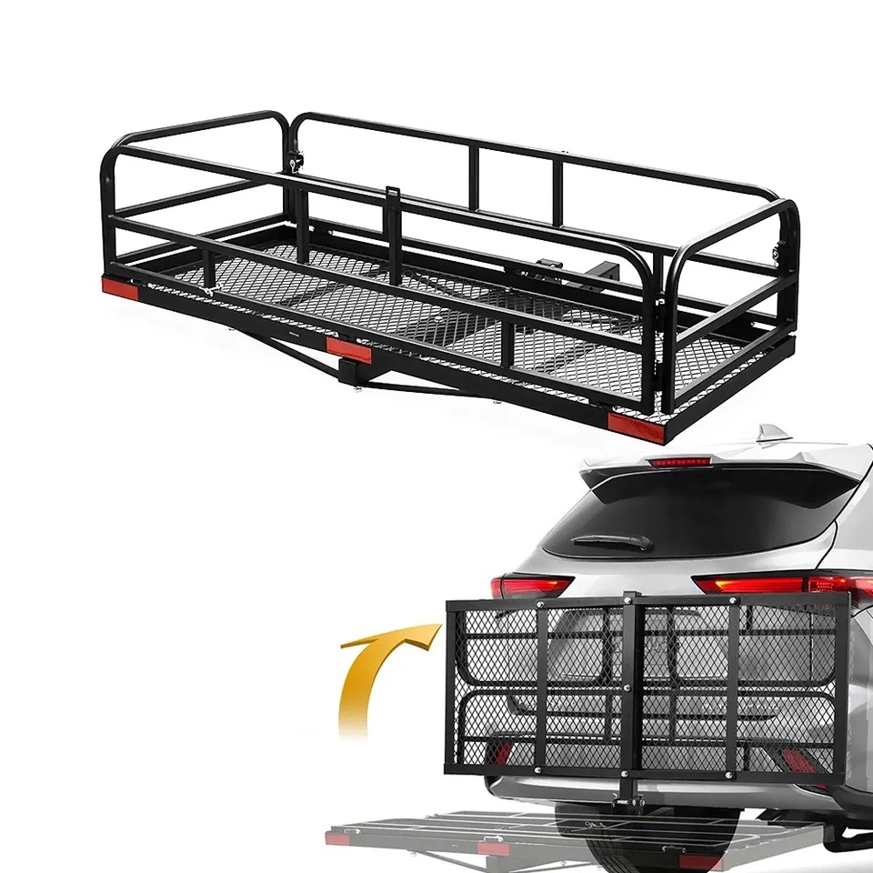 Heavy duty Hitch Mount Folding Cargo Carrier