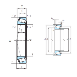 11035994 VOLVO C120 7011094 Tapered Roller Bearing dimensions