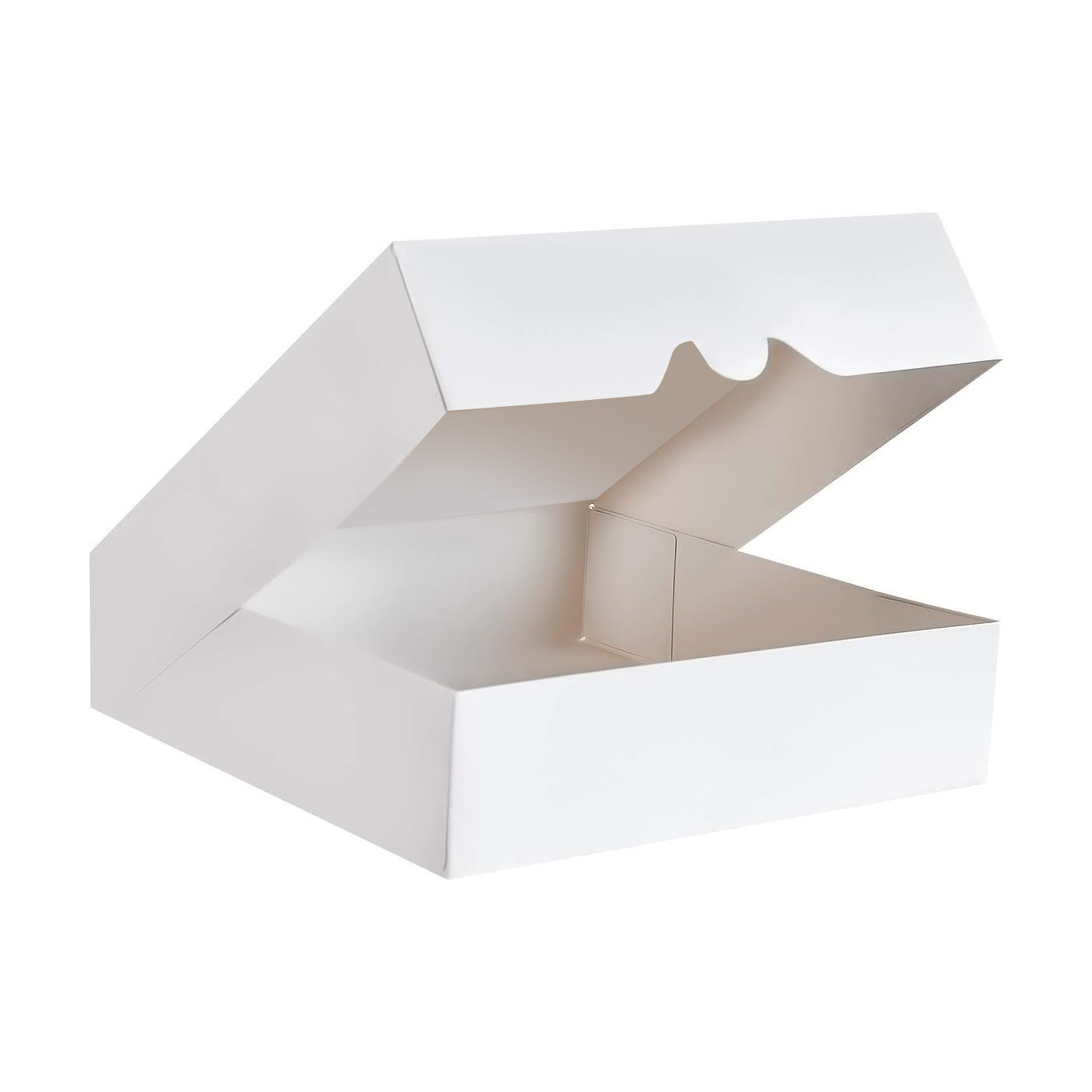 White bakery boxes