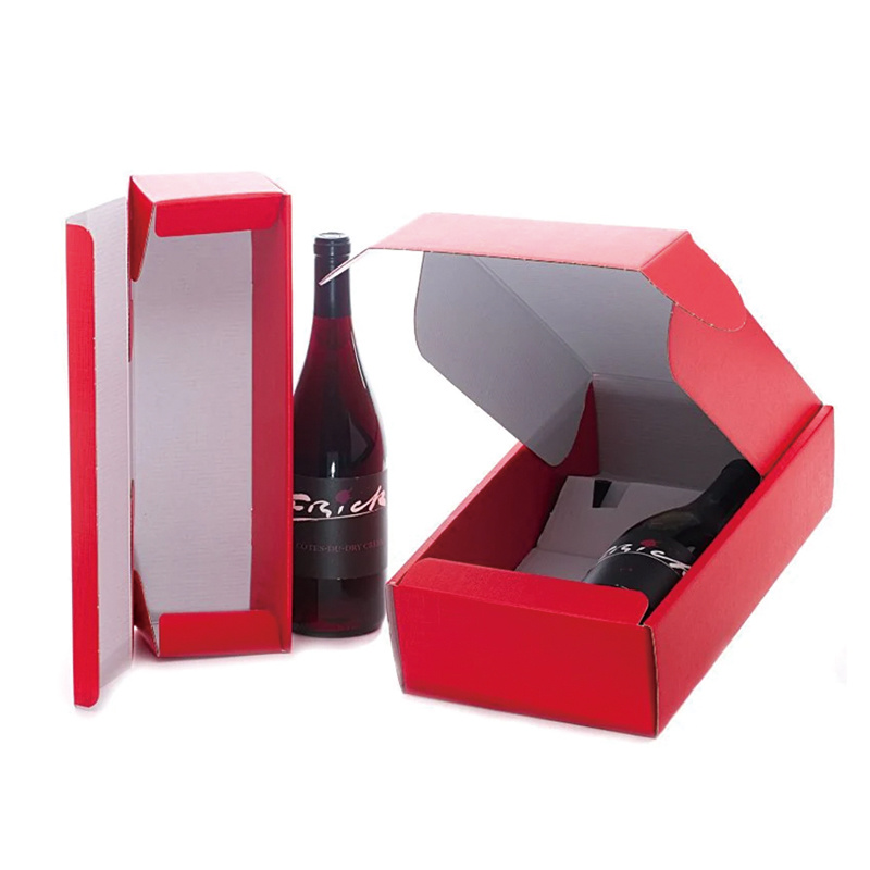Red presentation wine boxes