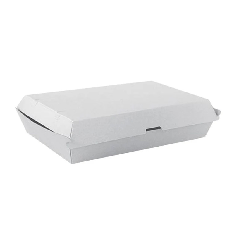 F-Flute hamburger boxes white 290x170x85mm