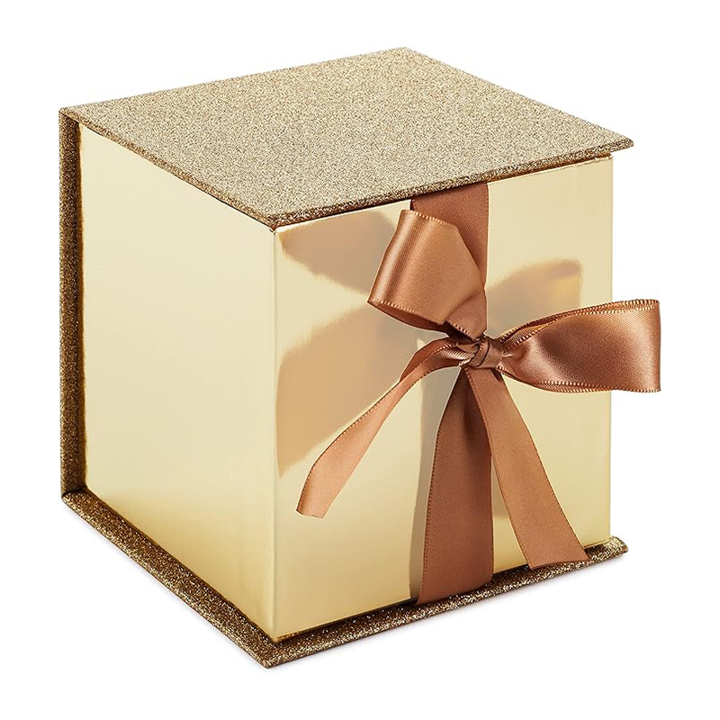 Gold Glitter Medium Rigid Boxes
