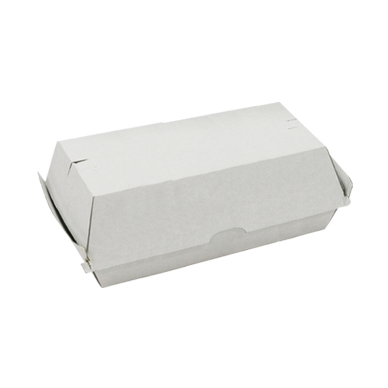 F-Flute hamburger boxes white 205x106x76mm