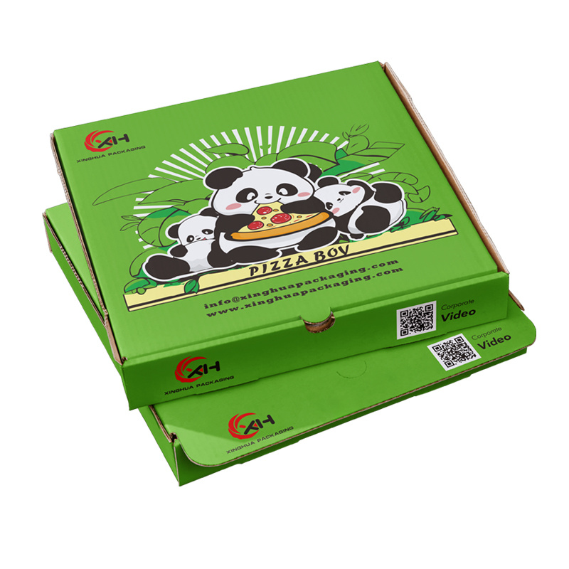 Flexo pizza  box-white kraft