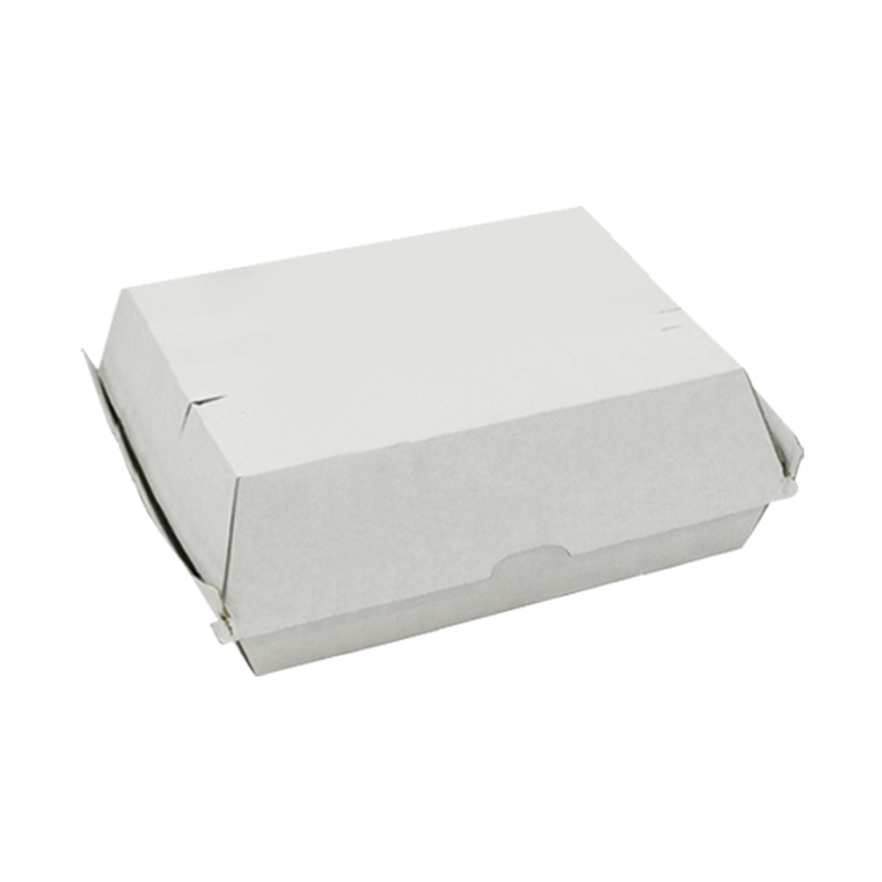 F-Flute hamburger boxes white 178x190x80mm