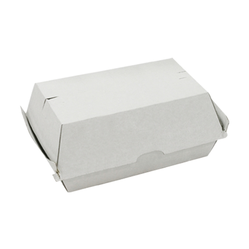 F-Flute hamburger boxes white 176x91x85mm
