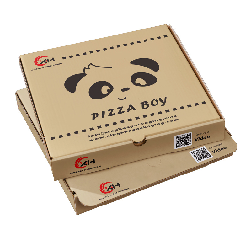 Flexo pizza  box - kraft