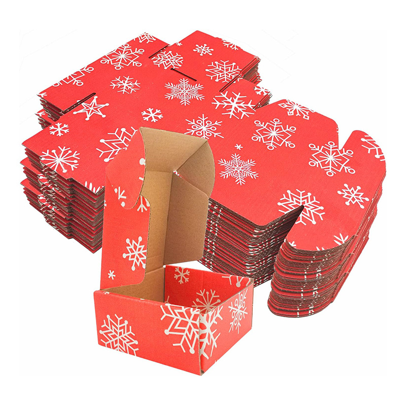 Red and white gift boxes