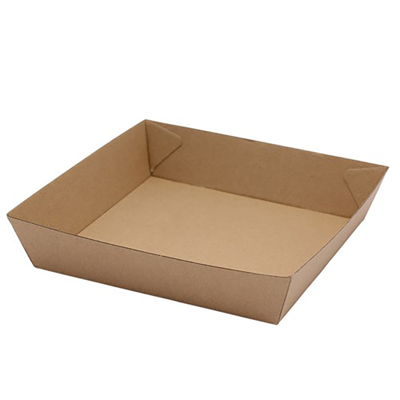 Kraft Brown Food Trayes 178x178x45mm
