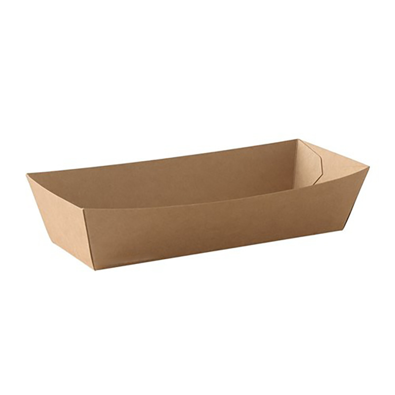 Kraft Brown Food Trayes  210x70x37mm