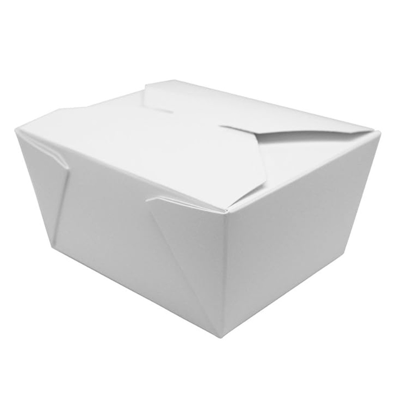 White cardboard lunch boxes 110x90x65mm