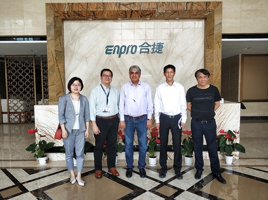 Dr. Mohammad SAEED, the Expert of the United Nations International Trade Center, and his delegation visited Enpro