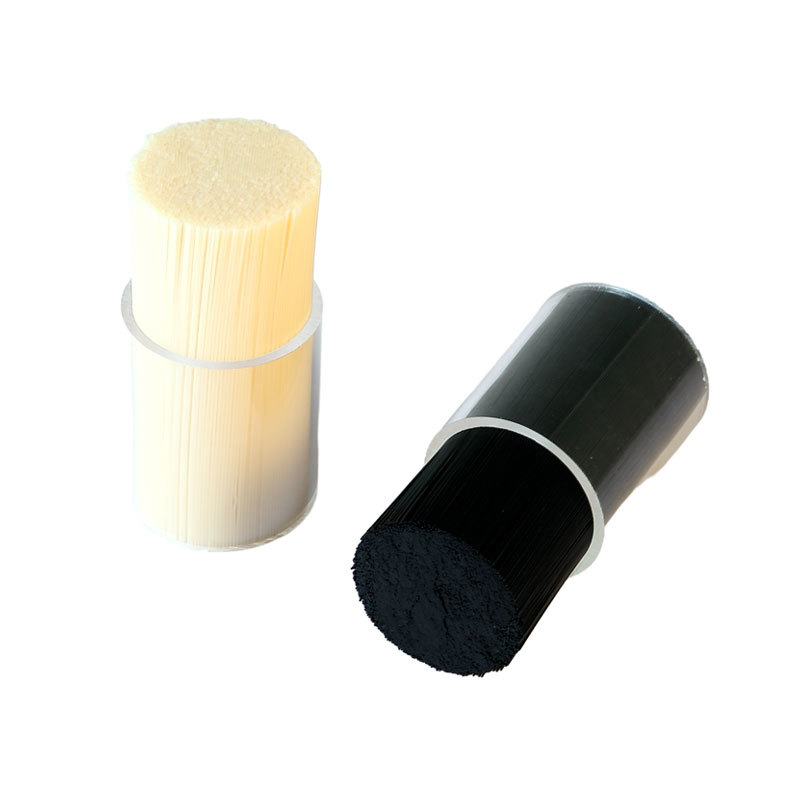 Fully degradable brush filament PHA
