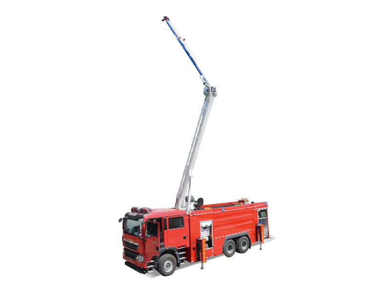 重汽豪沃18m舉高噴射消防車