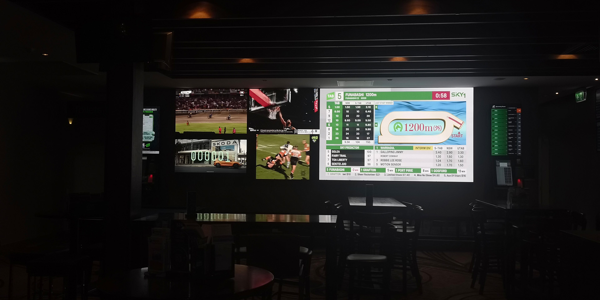 Sport LED Video Wall for Venue Bar with HD Resolution