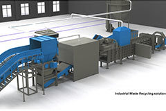 General industrial solid waste pretreatment scheme