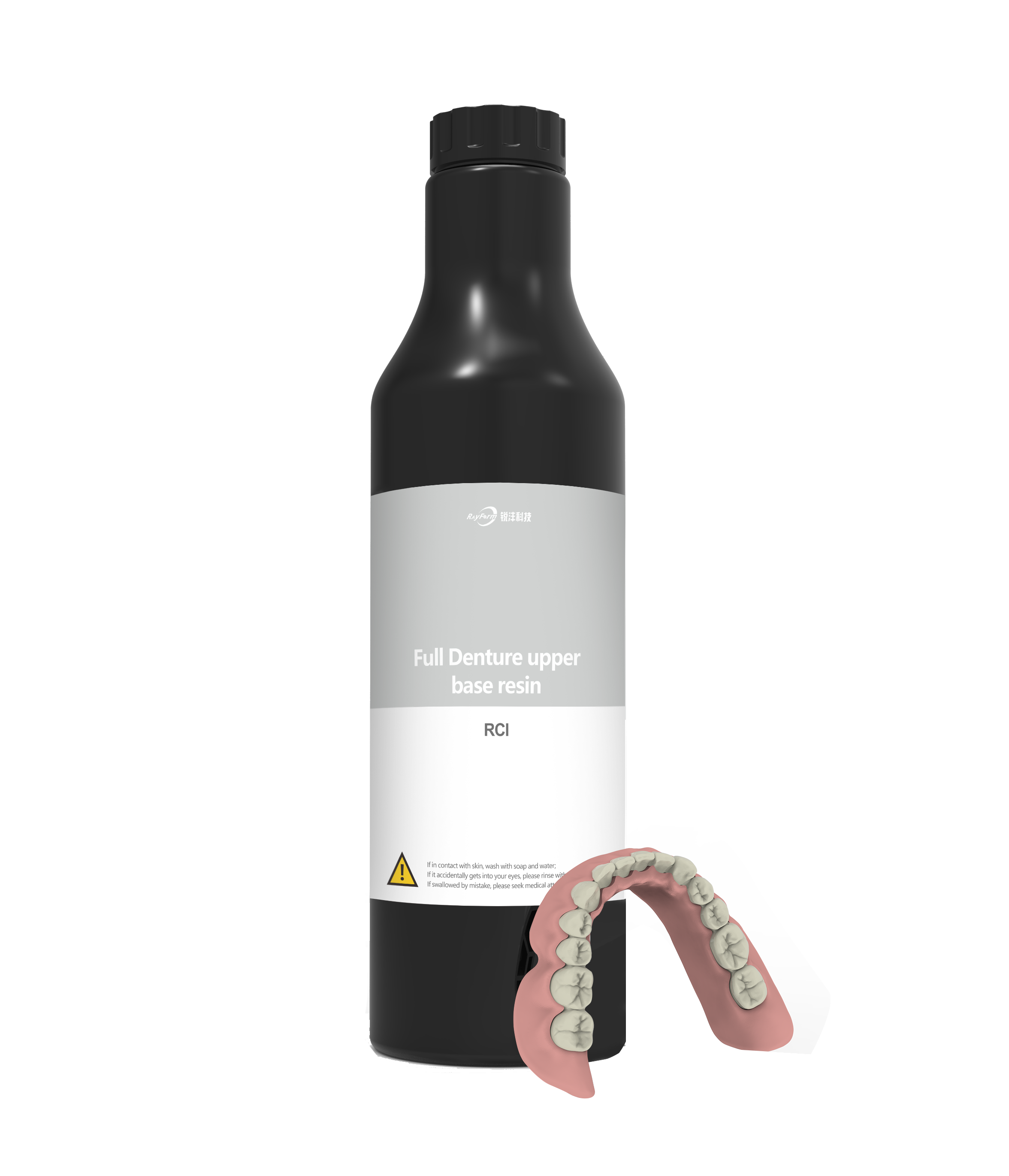 Full denture upper dental resin