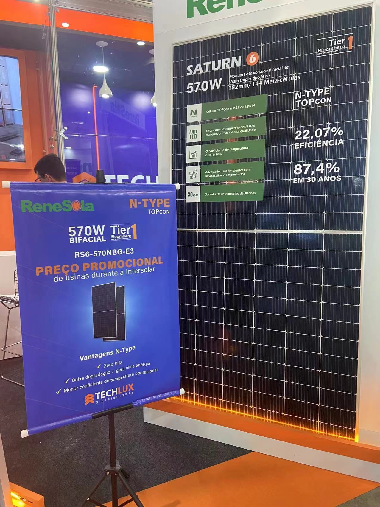 Exhibition dynamics, ReneSola South American team debuted at the Solar Technology Expo in São Paulo, Brazil