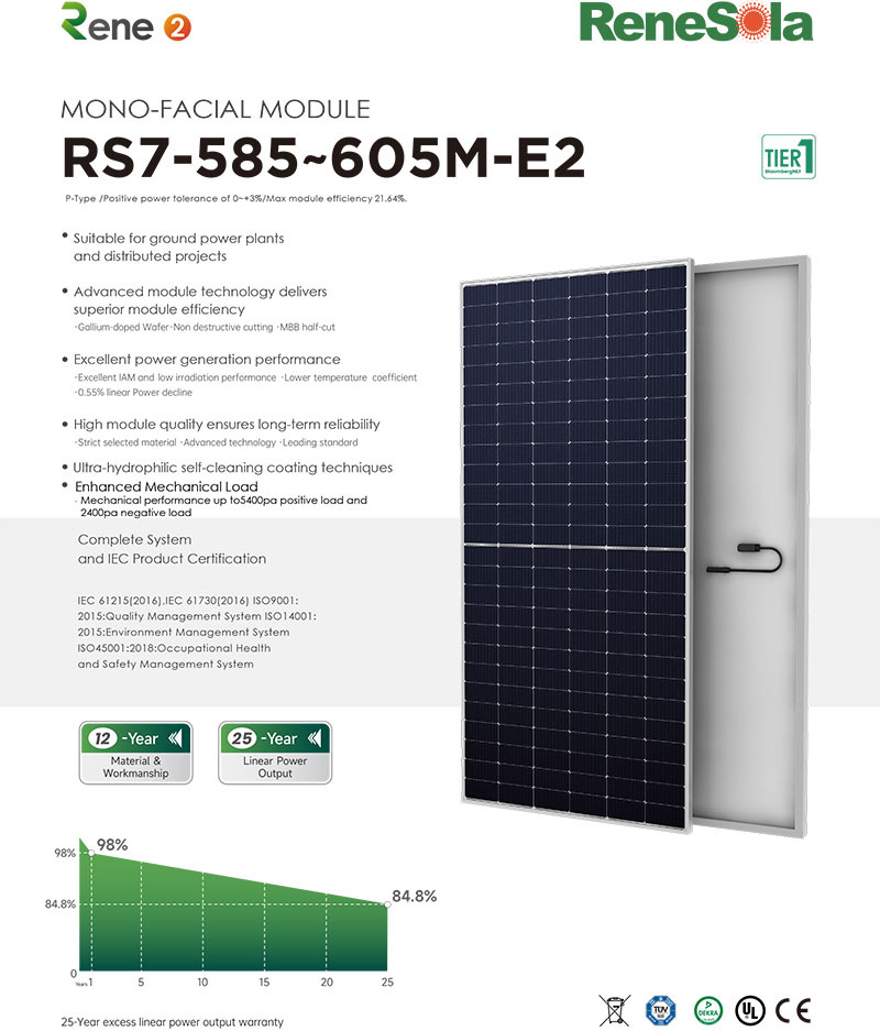 RS7-585~605M(182-156 mono-facial module)