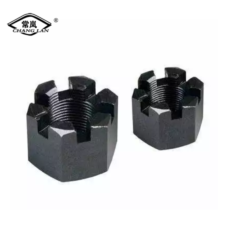 Stainless Steel castle hex slotted nutHead Castle model din935