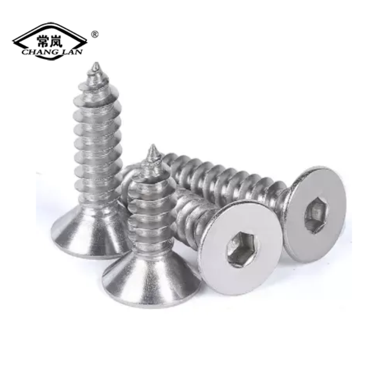 Hex socket Flat screw Self tapping screw