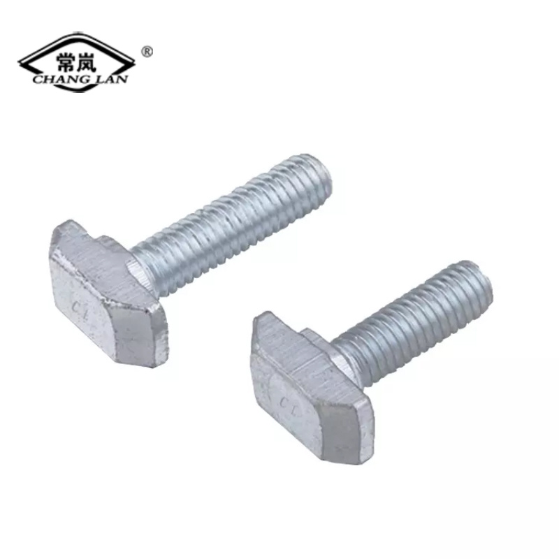 T head bolt for solar mounting square head T bolt and nut fasteners