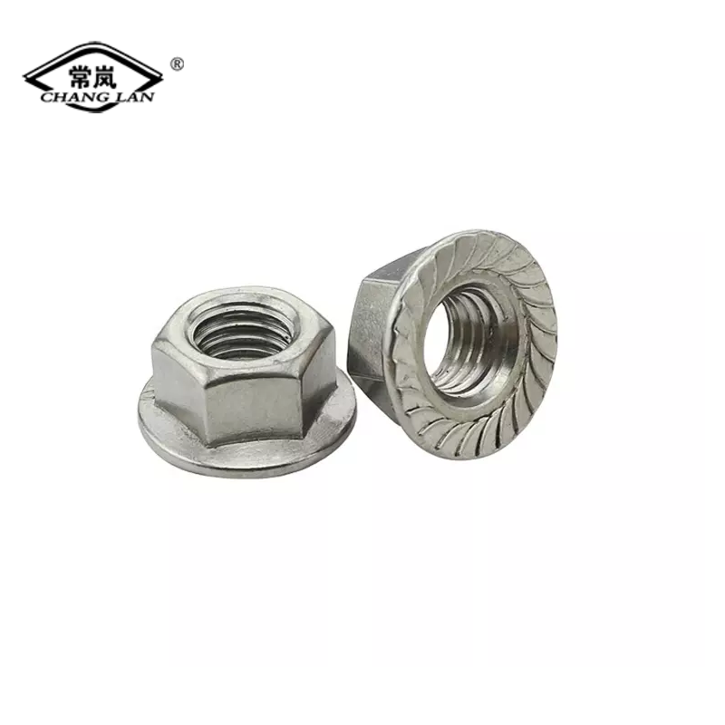 Hexagon Serrated Flange Nut Color galvanized hex flange nut with bolt and nut