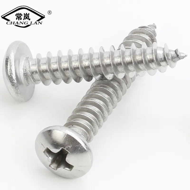 Cross recessed pan head tapping screws