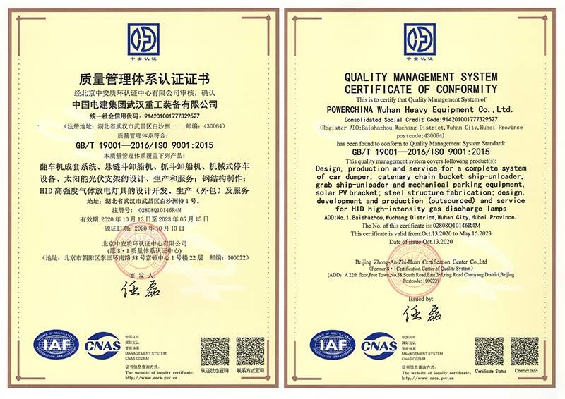 quality management system certification