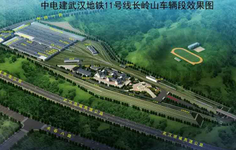武汉地铁11号线东段长岭山车辆段检修库钢结构工程