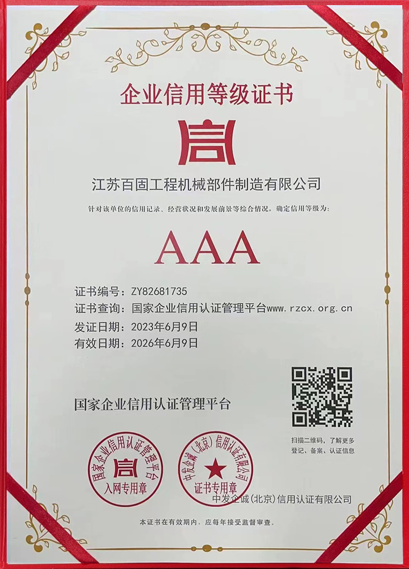 Enterprise Credit Rating Certificate