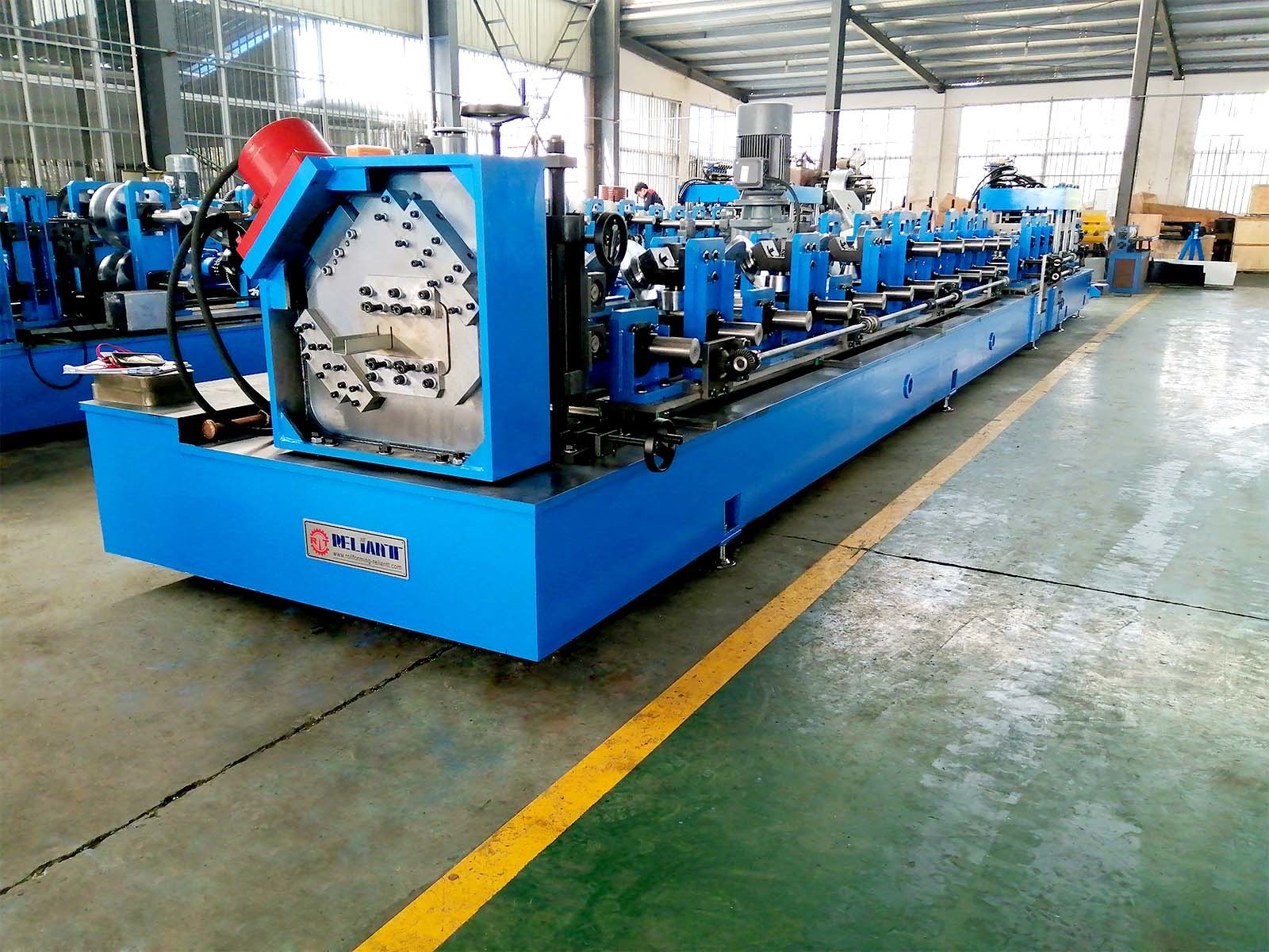 Solar support roll forming line