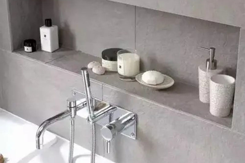 What material is good for the bathroom niche