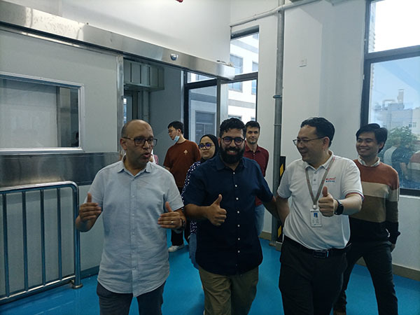 Global electroplating experts from STMicroelectronics visited our company for visit and guidance 2