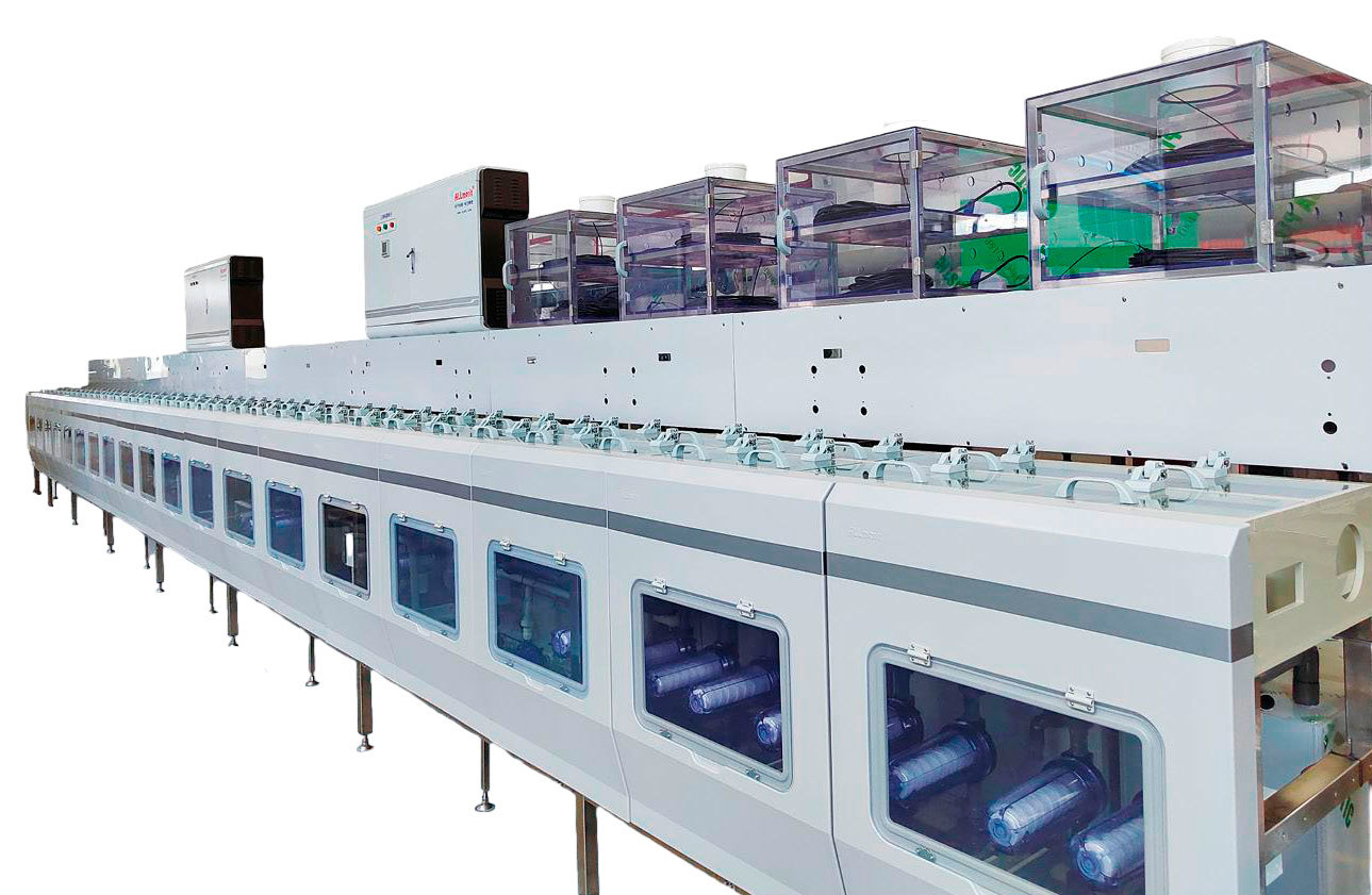 High-precision integrated circuit lead frame roll-to-roll plate-type silver plating equipment