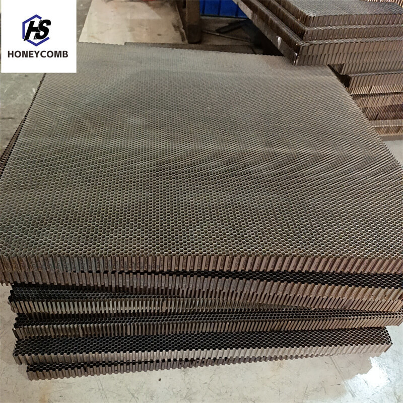 High temperature vacuum brazing 3.2mm carbon steel honeycomb