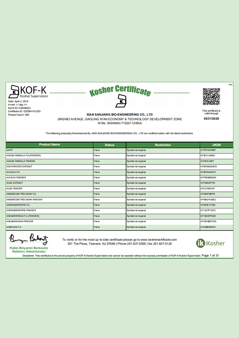 KOF-K KOSHER certification KOF-K KOSHER certification