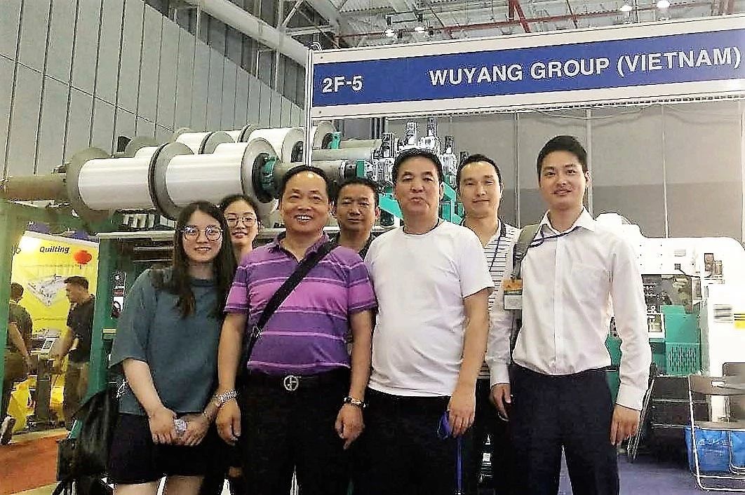 五洋纺机参加2019年越南西贡纺织展览会