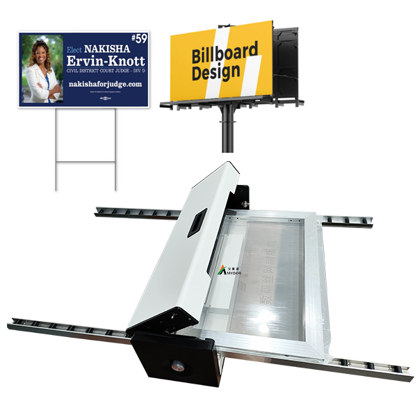 Advertising Billboard Silk Screen Printer Digital Screen Plate Printing Machine Amydor 550A