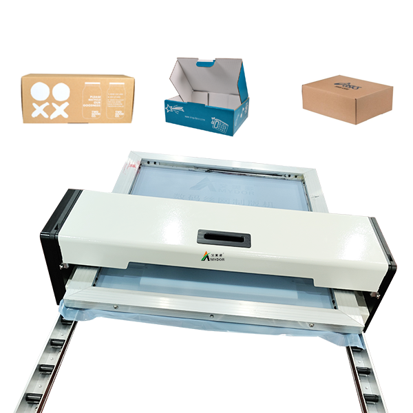 Máquina de impresión de placas de serigrafía de cajas de cartón digital
