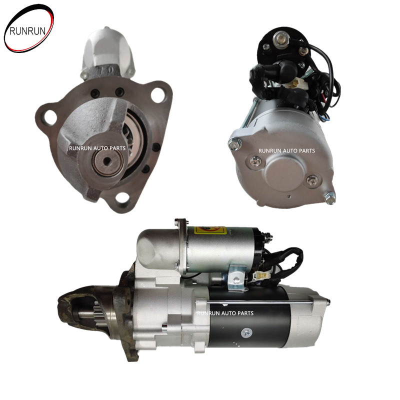 MOTOR DE ARRANQUE AUTOMÁTICO 24V 7.5KW 12T PARA CARGADORA KOMATSU 6D125 PC400-6 6008134560 6008134560 0230003281 0230003282 114396