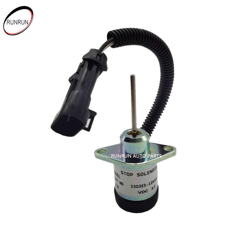 Solenoide de parada de 12V para KUBOTA V2607 BOBCAT S160 CARGADOR DE MANIOBRA 1G925-60011 1503ES-12A5UC4S