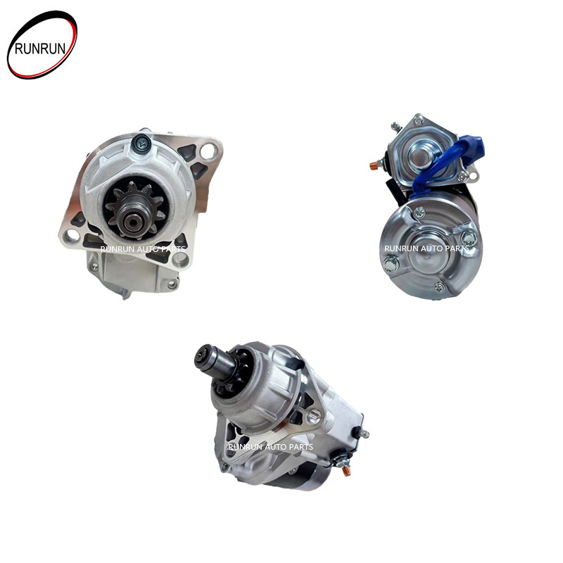 Motor de arranque de 12V compatible con cargadora de orugas 4JB1PK-03 Lester 17198 228000-4940 228000-4941 2280004940 2280004941